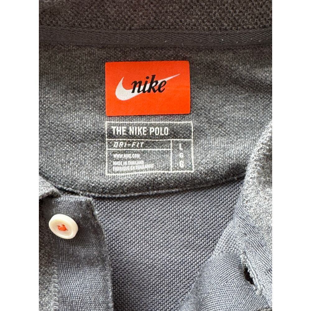 NIKE - "THE NIKE POLO" Collared  Shirt, size Large Dark Gray - Picture 7 of 7